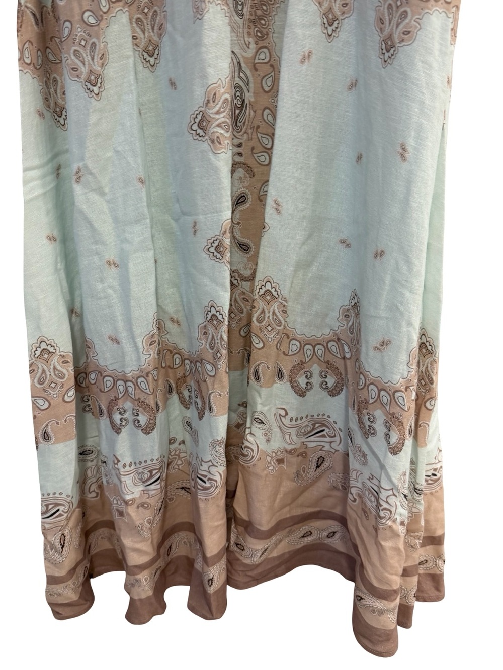 House of Harlow 1960 Floral Paisley Linen Maxi Dress M NWT - Picture 7 of 11